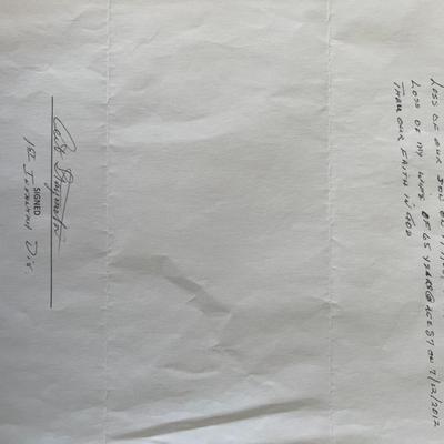 signed note