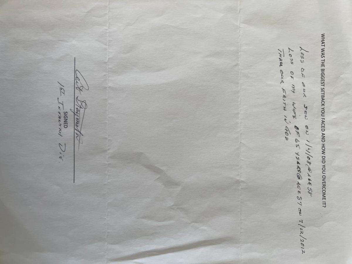 signed note | EstateSales.org