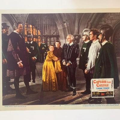 Captain from Castile original 1947 vintage lobby card