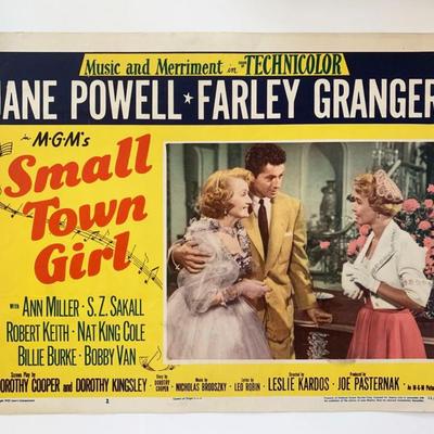 Small Town Girl original 1953 vintage lobby card