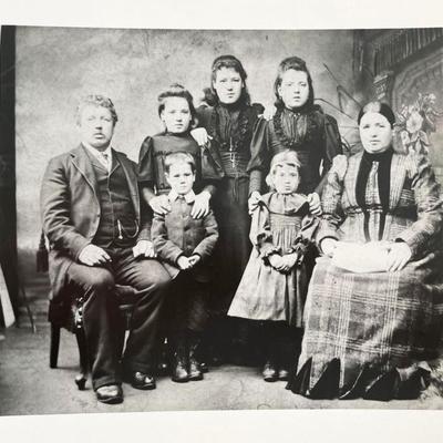 J. Gilliam vintage family photo portrait