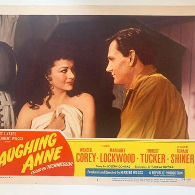 Laughing Anne original 1954 vintage lobby card