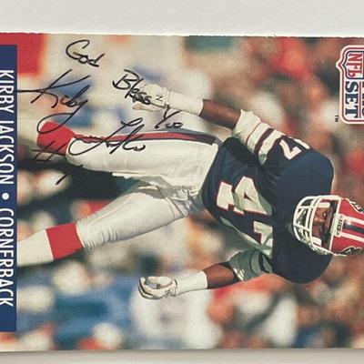 Buffalo Bills Kirby Jackson 1991 NFL #77 signed card