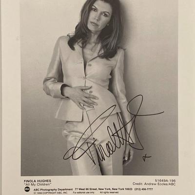 All My Children Finola Hughes signed photo