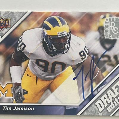 Tim Jamison 2009 NFL Draft Edition #104 signed trading card
