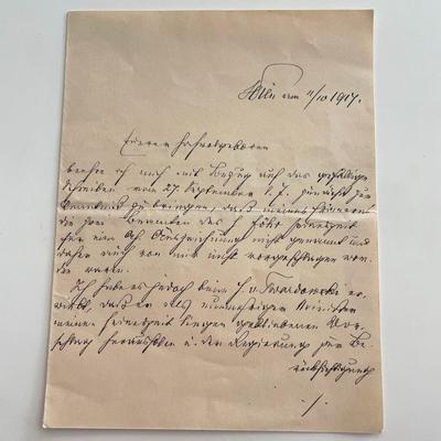 signed letter