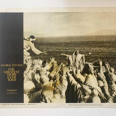 The Greatest Story Ever Told original 1965 vintage lobby card