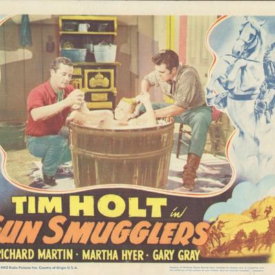 Gun Smugglers 1949 original vintage lobby card