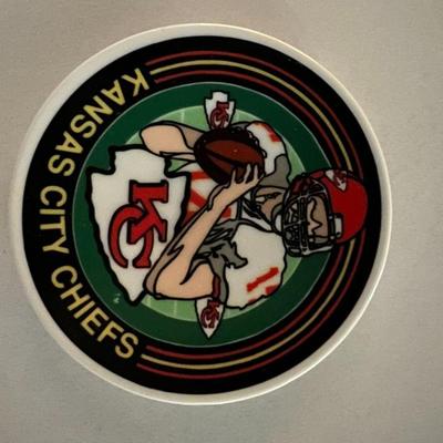 Kansas City Chiefs porcelain plate