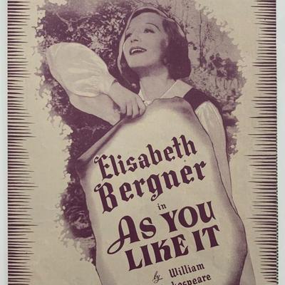 As You Like It unsigned promo flier