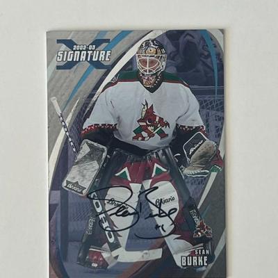 Phoenix Coyotes Sean Burke 2003 In the Game #98 signed trading card
