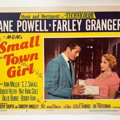 Small Town Girl original 1953 vintage lobby card