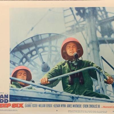 The Deep Six 1958 original lobby card set