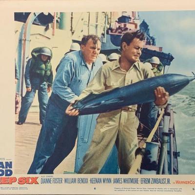 The Deep Six 1958 original lobby card set