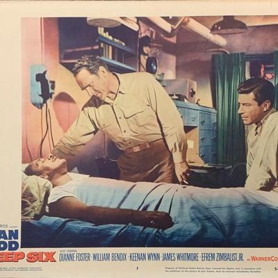 The Deep Six 1958 original lobby card set