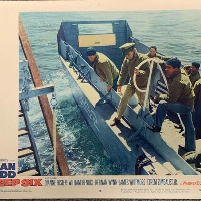 The Deep Six 1958 original lobby card set