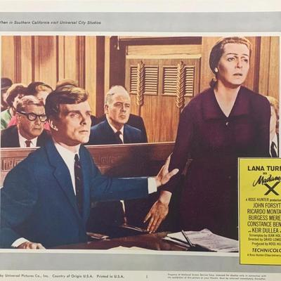 Madam X 1966 original lobby card set