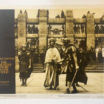 The Greatest Story Ever Told original 1965 vintage lobby card
