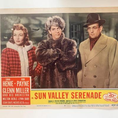 Sun Valley Serenade original 1941 vintage lobby card