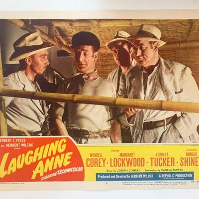 Laughing Anne original 1954 vintage lobby card