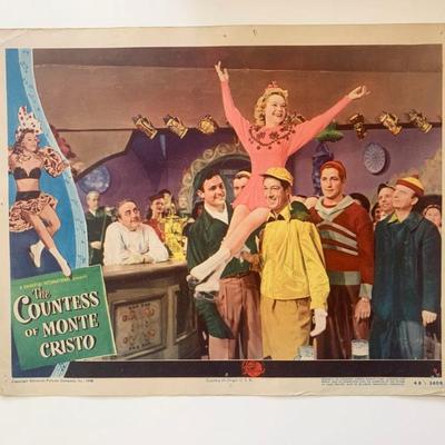 The Countess of Monte Cristo original 1948 vintage lobby card