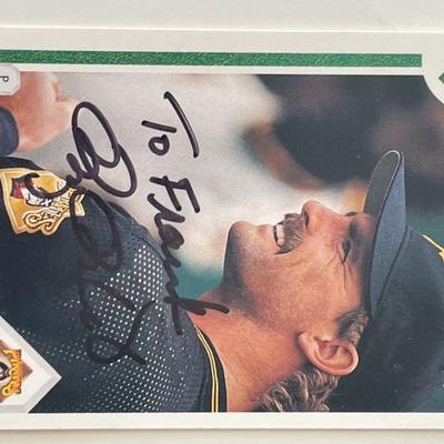 Pittsburgh Pirates Doug Drabek signed 1991 Upper Deck trading card