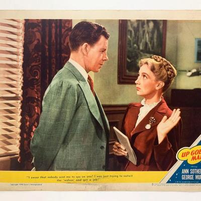 Up Goes Maisie original 1946 vintage lobby card