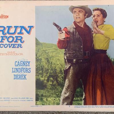 Run For Cover 1955 original lobby card