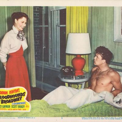 Bloodhounds of Broadway 1952 original vintage lobby card
