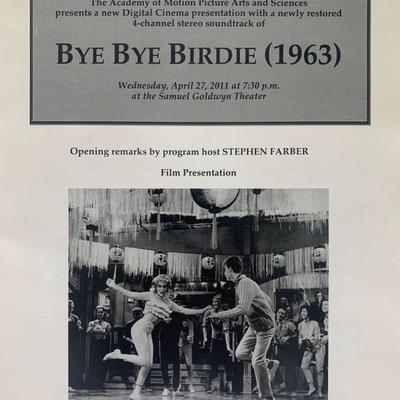 Bye Bye Birdie unsigned program