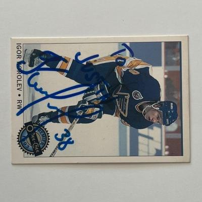 St. Louis Blues Igor Korolev 1993 O-Pee-Chee #53 signed trading card