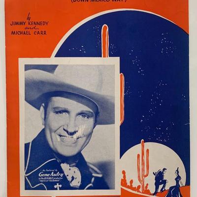 South Of The Border unsigned sheet music