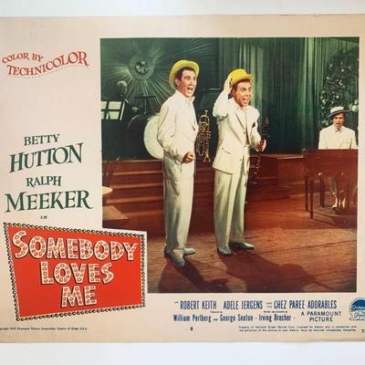 Somebody Loves Me original 1953 vintage lobby card