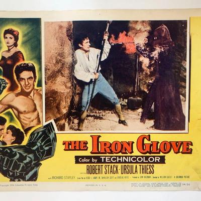 The Iron Glove original 1954 vintage lobby card