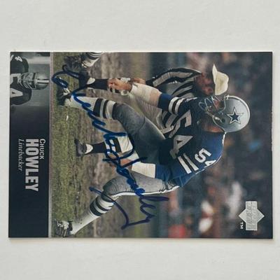 Dallas Cowboys Chuck Howley 1997 Upper Deck signed autograph card