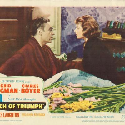 Arch of Triumph 1947 original vintage lobby card