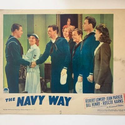 The Navy Way original 1954 vintage lobby card