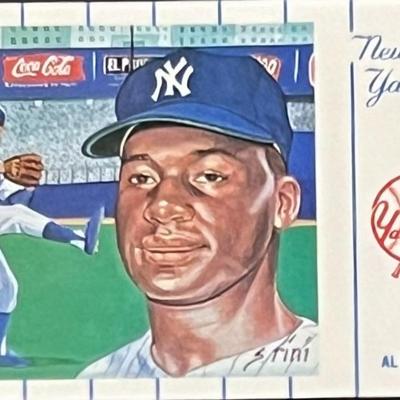 1961 New York Yankees Team Al Downing Postcard Series No.1. Card 4 of 12