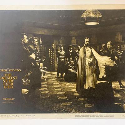 The Greatest Story Ever Told original 1965 vintage lobby card