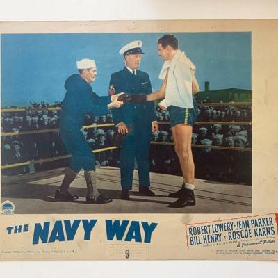 The Navy Way original 1954 vintage lobby card