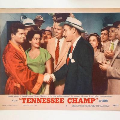 Tennessee Champ original 1954 vintage lobby card