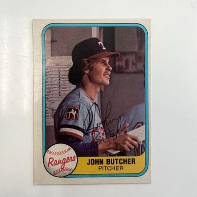 John Butcher signed trading card
