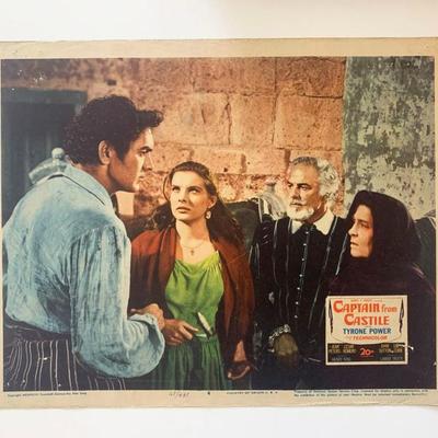 Captain from Castile original 1947 vintage lobby card