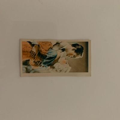 Jean Harlow and Franchot Tone unsigned cigarette card