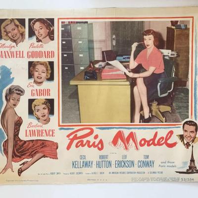 Paris Model
original 1953 vintage lobby card
