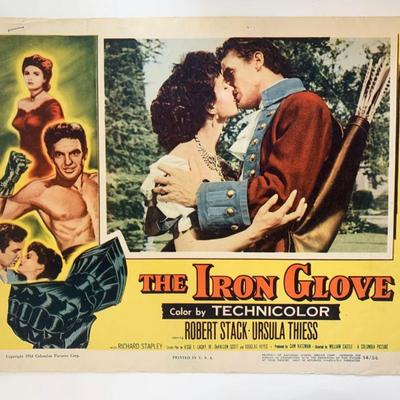 The Iron Glove original 1954 vintage lobby card