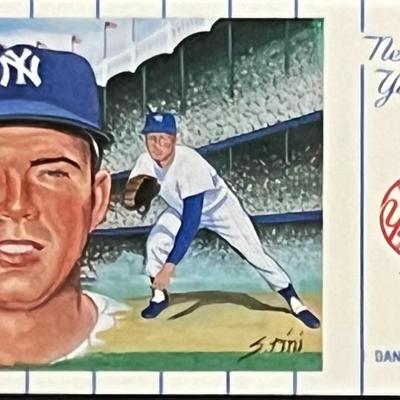 1961 New York Yankees Team Danny McDevitt Postcard Series No.2. Card 3 of 12