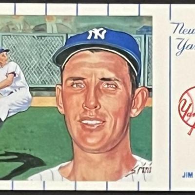 1961 New York Yankees Team Jim Coates Postcard Series No.1. Card 5 of 12