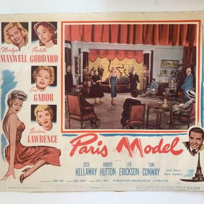 Paris Model
original 1953 vintage lobby card