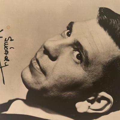 Jack Webb facsimile signed photo. 5x7 inches